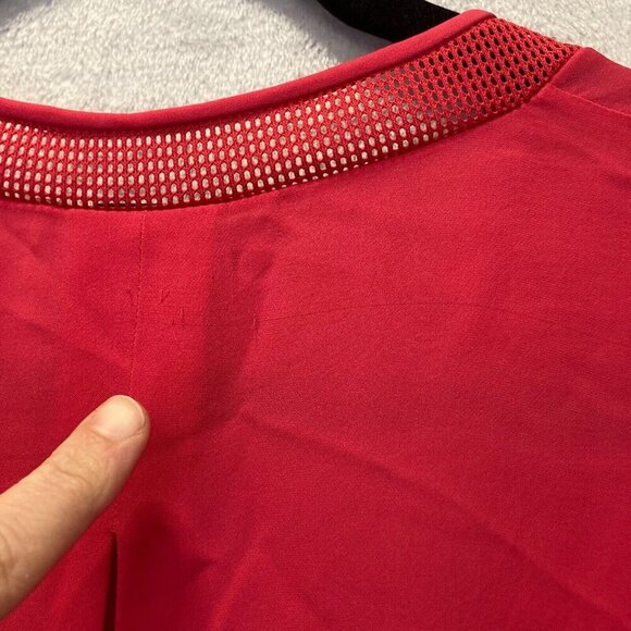 Elie Tahari 100% Silk Blouse Large L Pink Career Office Lightweight Spring Flowy - Picture 9 of 15